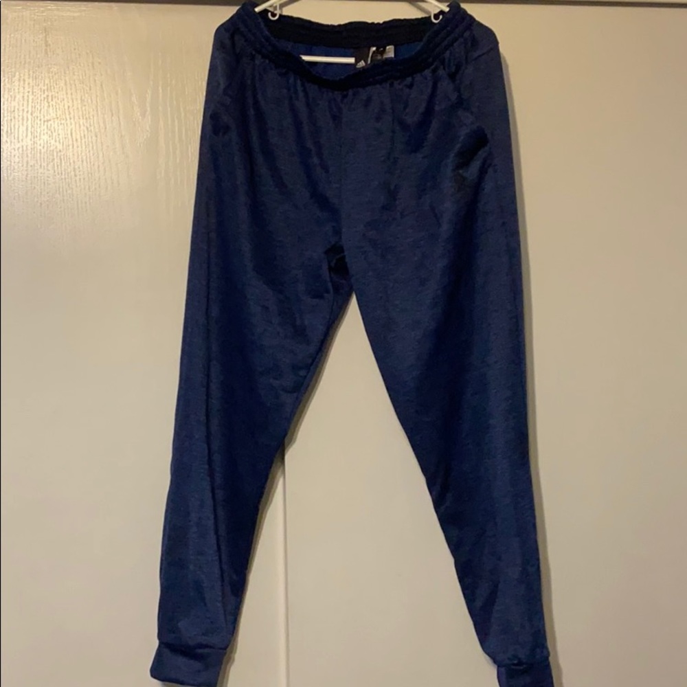 Blue adidas sweatpants